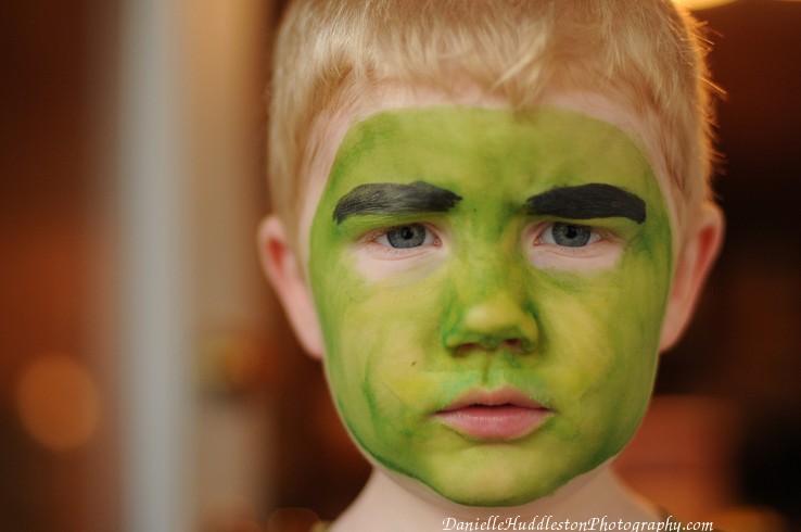 face painting hulk